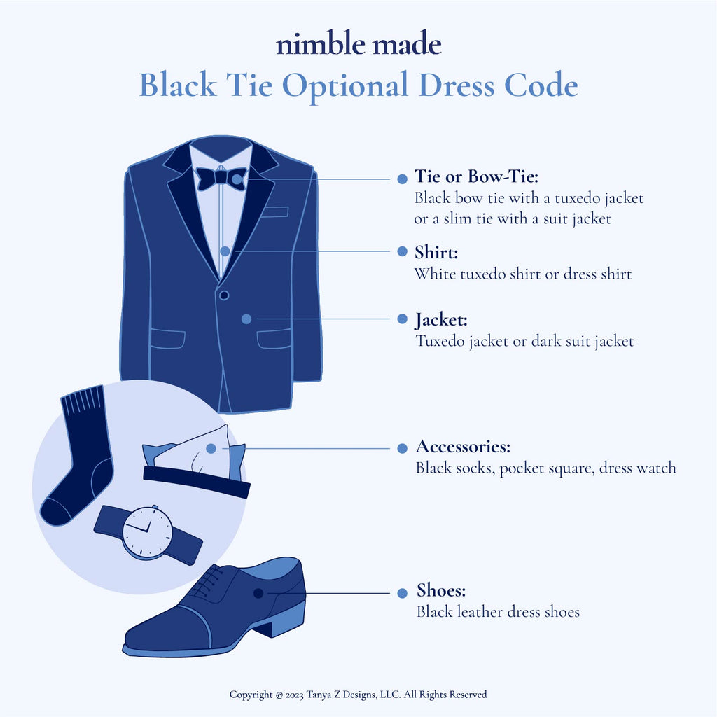 black tie optional dress code